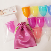 Менструальная чаша «Практик» в мешочке  L цвет в ассортименте